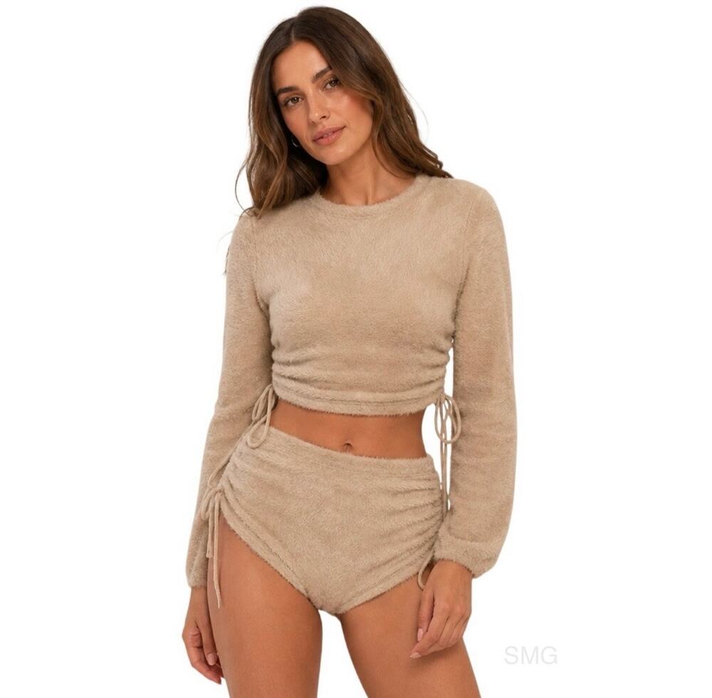 NWT - For Love & Lemons Cupid Sweater Lounge Set